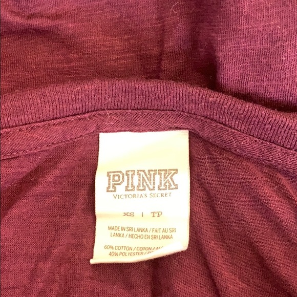 VS Pink Maroon Button-Front Jersey - Picture 4 of 4